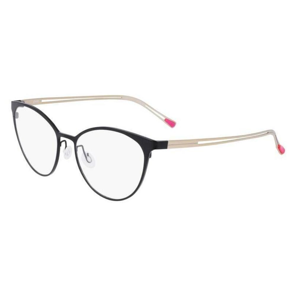 NEW Airlock Pure P-5012 009 Black & Gold Titanium Eyeglasses 52/16/145